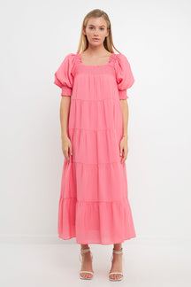 ENGLISH FACTORY - English Factory - Smocked Baby Doll Maxi - DRESSES available at Objectrare