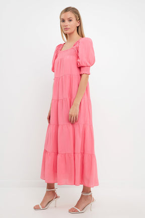 ENGLISH FACTORY - English Factory - Smocked Baby Doll Maxi - DRESSES available at Objectrare