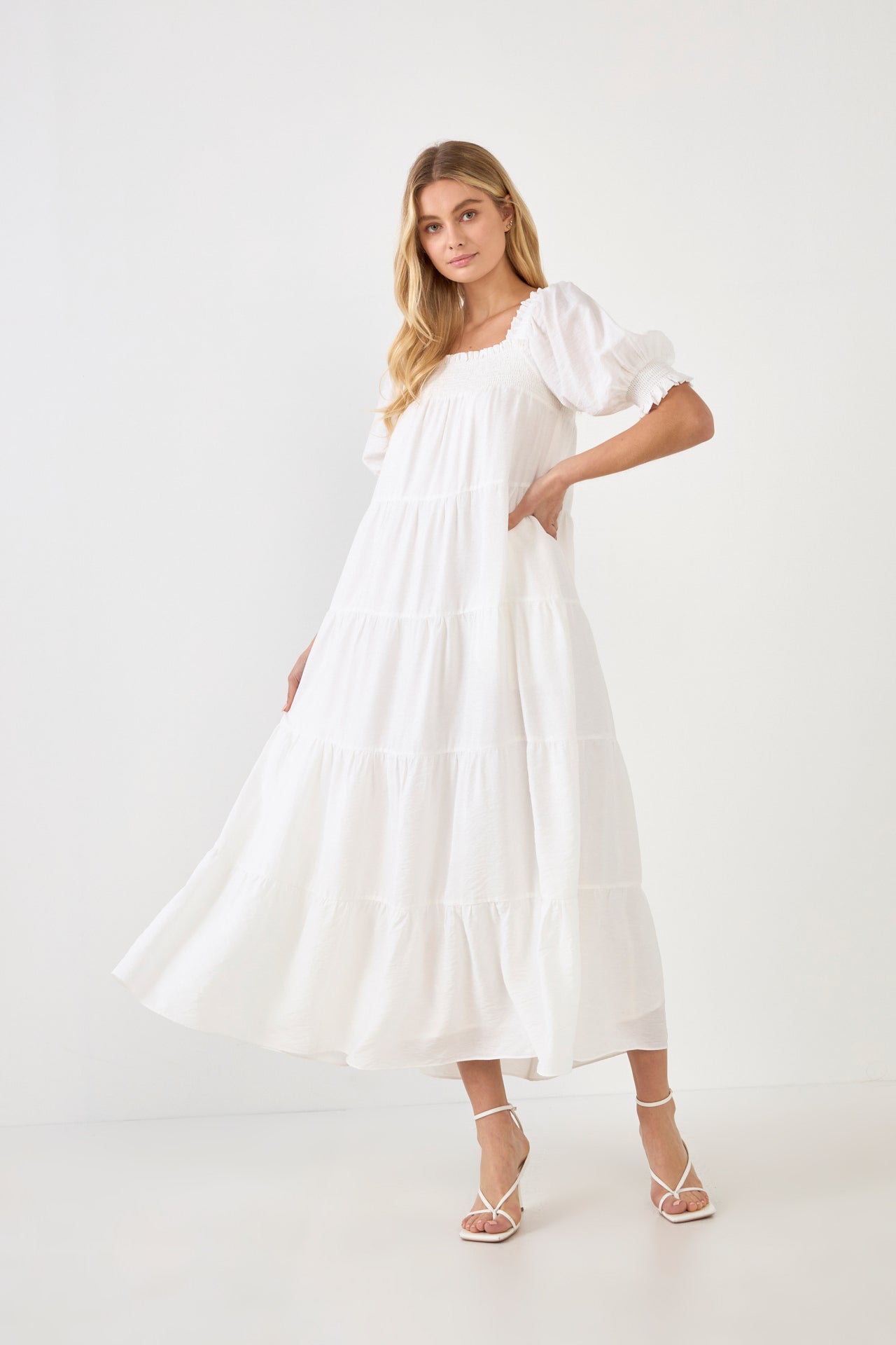 ENGLISH FACTORY - Smocked Baby Doll Maxi - DRESSES available at Objectrare