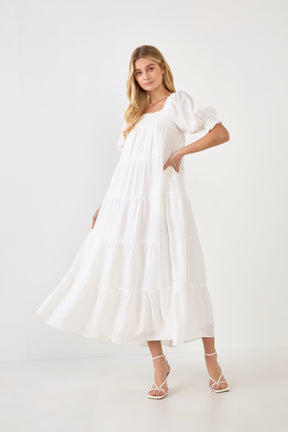 ENGLISH FACTORY - Smocked Baby Doll Maxi - DRESSES available at Objectrare