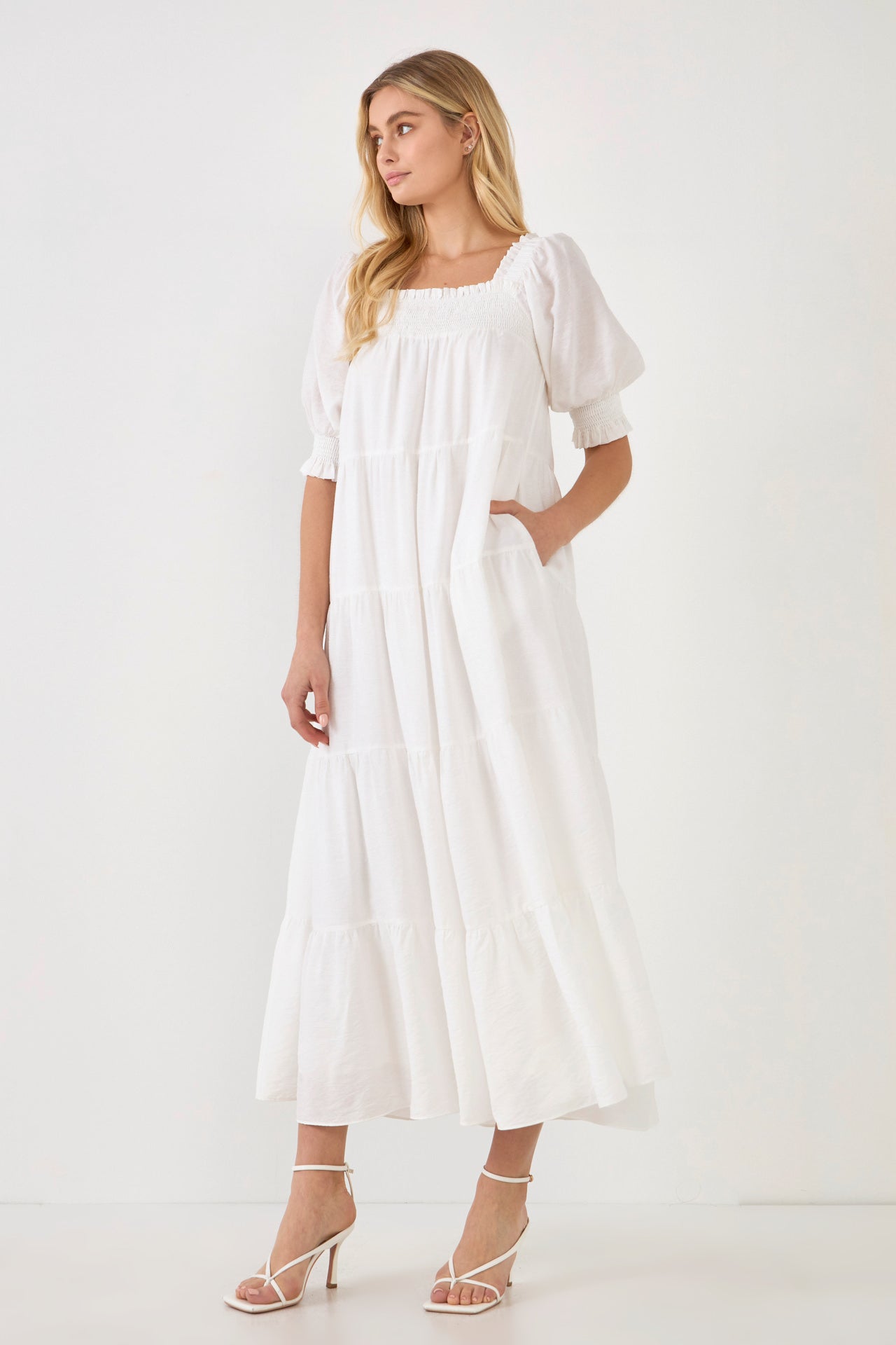 ENGLISH FACTORY - Smocked Baby Doll Maxi - DRESSES available at Objectrare