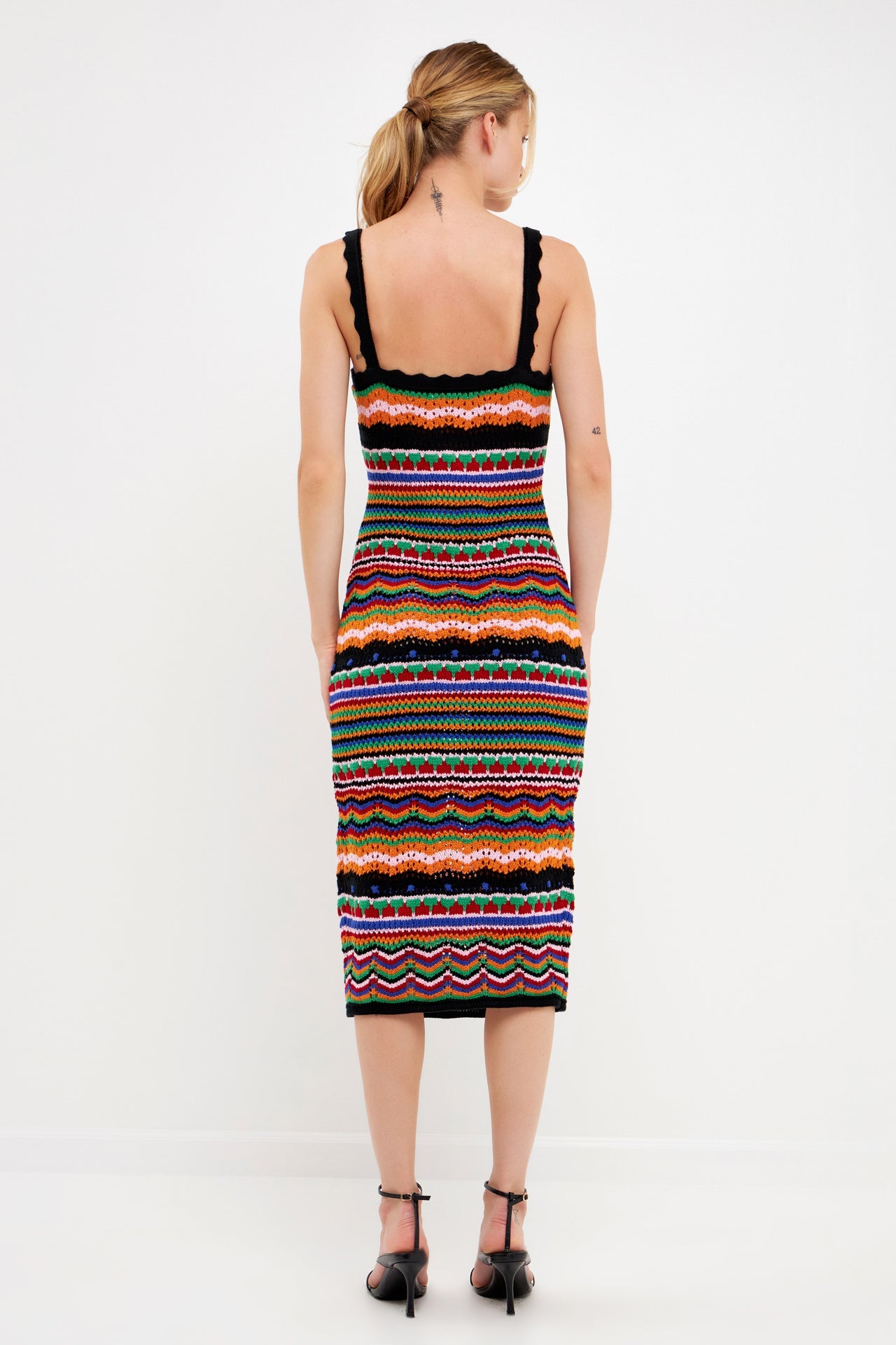 FREE THE ROSES - Free The Roses - Crochet Multi Color Maxi Dress - DRESSES available at Objectrare