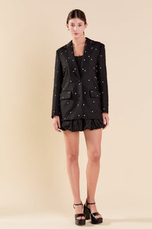ENDLESS ROSE - Premium Embellished Blazer - BLAZERS available at Objectrare