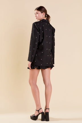 ENDLESS ROSE - Premium Embellished Blazer - BLAZERS available at Objectrare