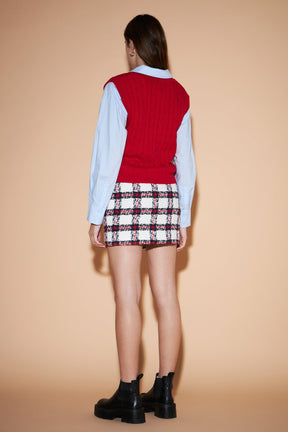ENGLISH FACTORY - Plaid Mini Skirt - SKIRTS available at Objectrare