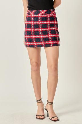 ENGLISH FACTORY - Plaid Mini Skirt - SKIRTS available at Objectrare