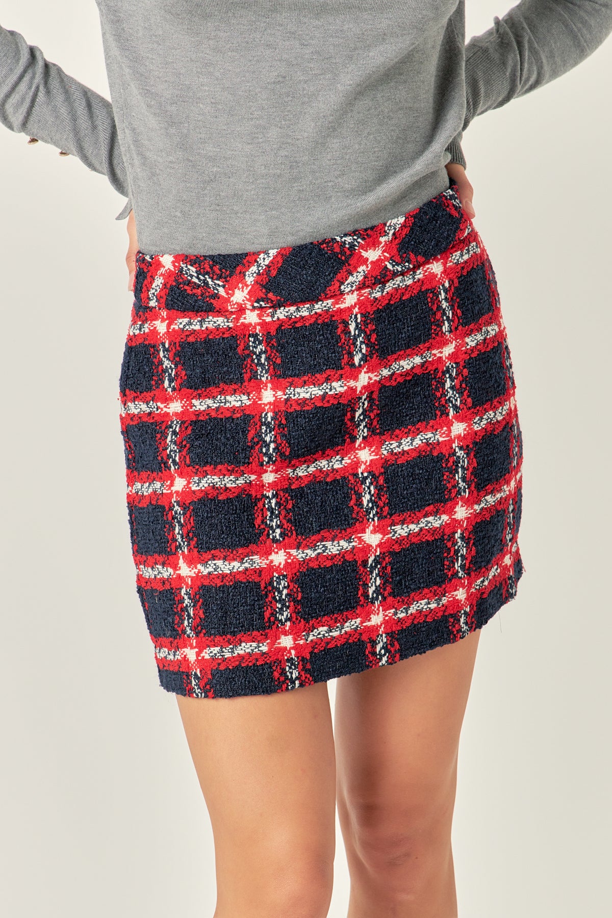 ENGLISH FACTORY - Plaid Mini Skirt - SKIRTS available at Objectrare