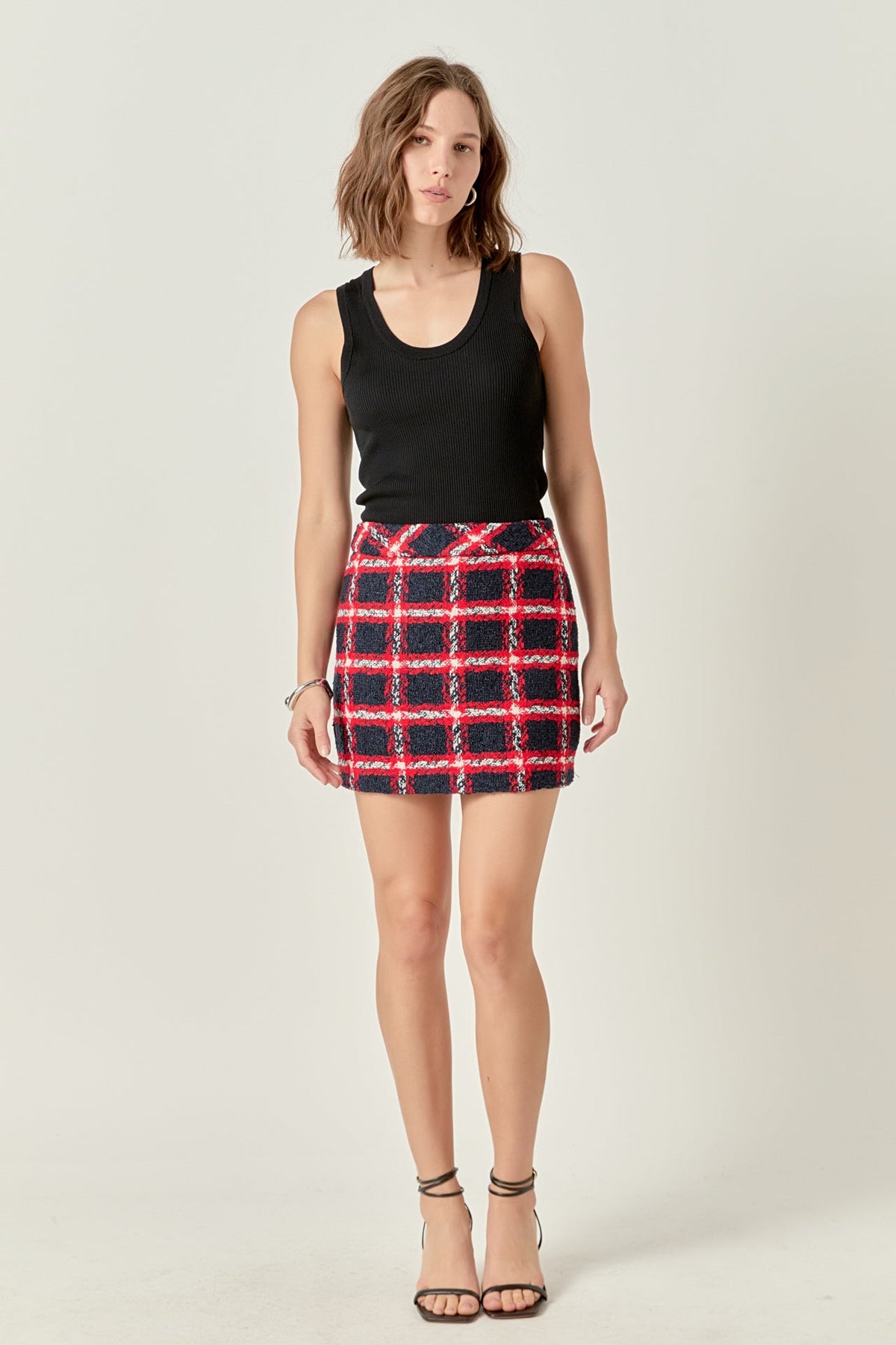 ENGLISH FACTORY - Plaid Mini Skirt - SKIRTS available at Objectrare