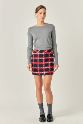 ENGLISH FACTORY - English Factory - Plaid Mini Skirt - SKIRTS available at Objectrare