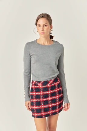 ENGLISH FACTORY - English Factory - Plaid Mini Skirt - SKIRTS available at Objectrare