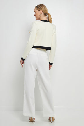 ENDLESS ROSE - Cropped Button-Up Cardigan - SWEATERS & KNITS available at Objectrare