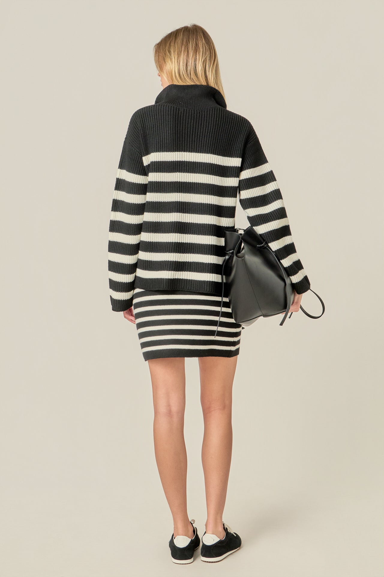 ENGLISH FACTORY - Knit Striped Mini Skirt - SKIRTS available at Objectrare