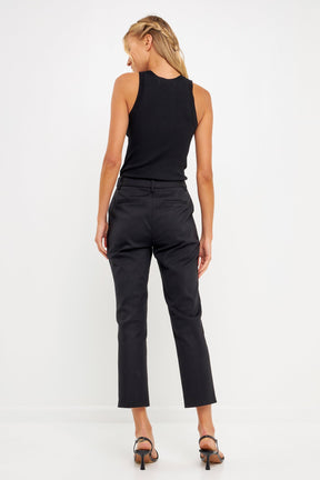 ENGLISH FACTORY - English Factory - Slim Cigarette Trousers - PANTS available at Objectrare