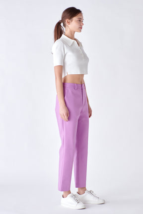 Buy Naari Women Maroon Slim Fit Solid Cigarette Trousers - Trousers for  Women 7958259 | Myntra