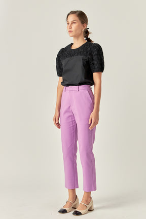 ENGLISH FACTORY - Slim Cigarette Trousers - PANTS available at Objectrare