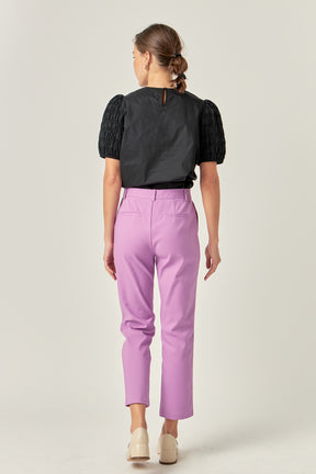 ENGLISH FACTORY - Slim Cigarette Trousers - PANTS available at Objectrare