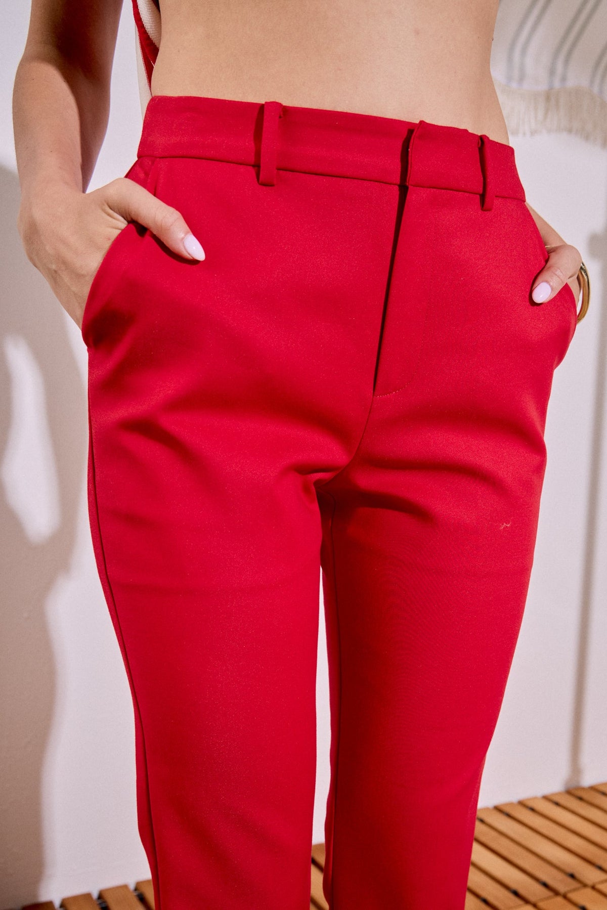 ENGLISH FACTORY - Slim Cigarette Trousers - PANTS available at Objectrare