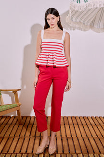 ENGLISH FACTORY - Slim Cigarette Trousers - PANTS available at Objectrare