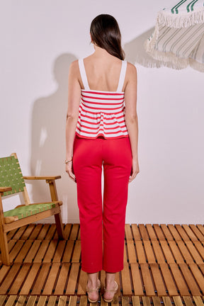 ENGLISH FACTORY - Slim Cigarette Trousers - PANTS available at Objectrare