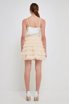 ENDLESS ROSE - Endless Rose - Tiered Tulle Mini Skirt - SKIRTS available at Objectrare