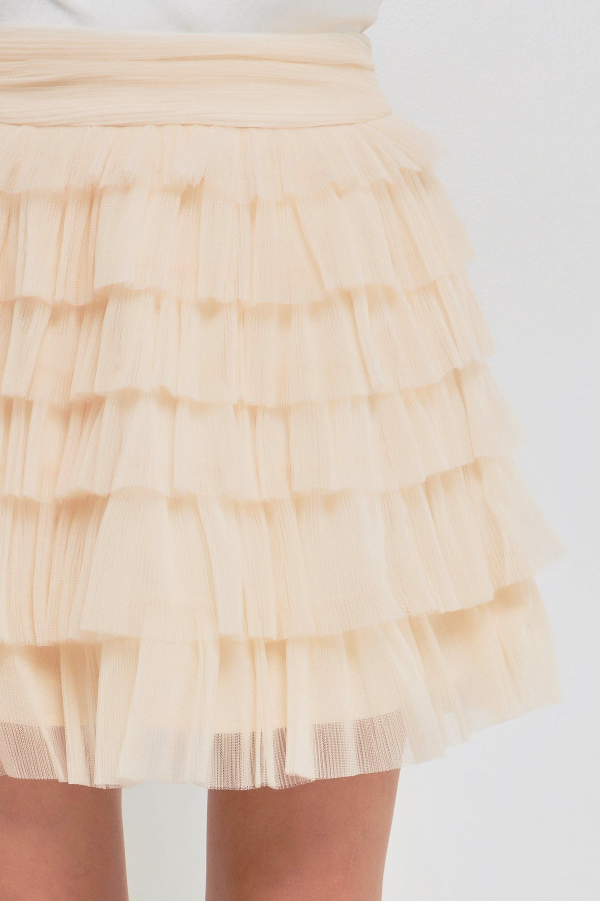 ENDLESS ROSE - Tiered Tulle Mini Skirt - SKIRTS available at Objectrare
