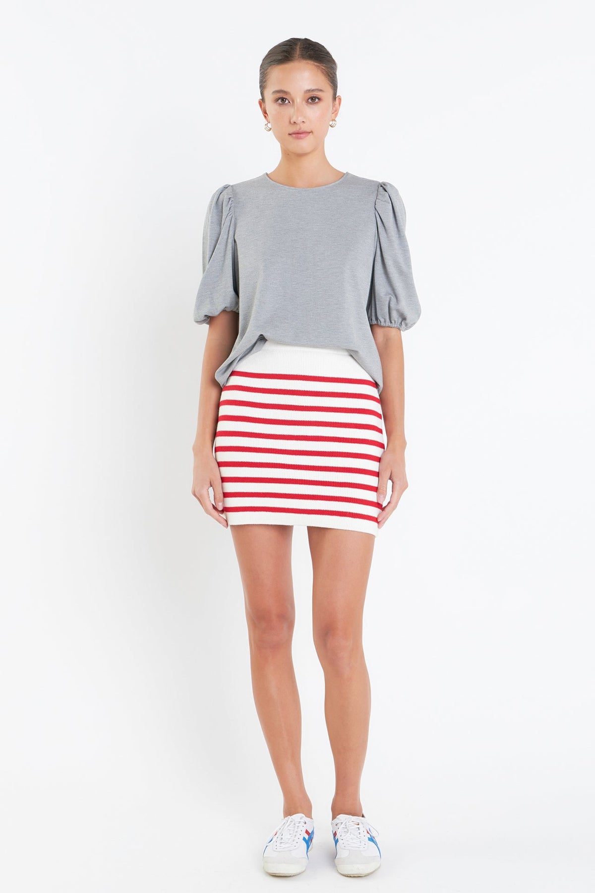ENGLISH FACTORY - Puff Sleeve Ponte Top - TOPS available at Objectrare