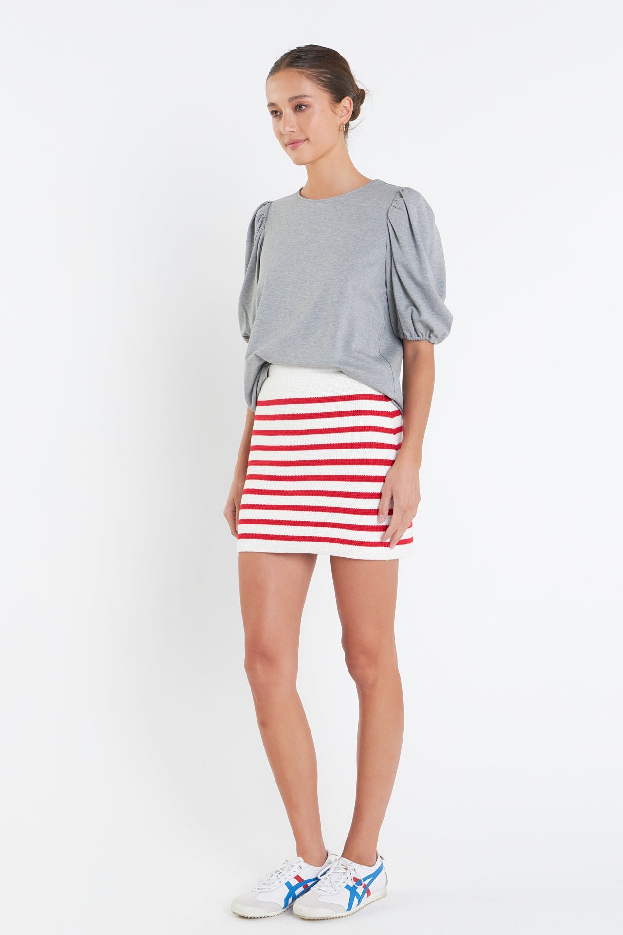 ENGLISH FACTORY - Puff Sleeve Ponte Top - TOPS available at Objectrare