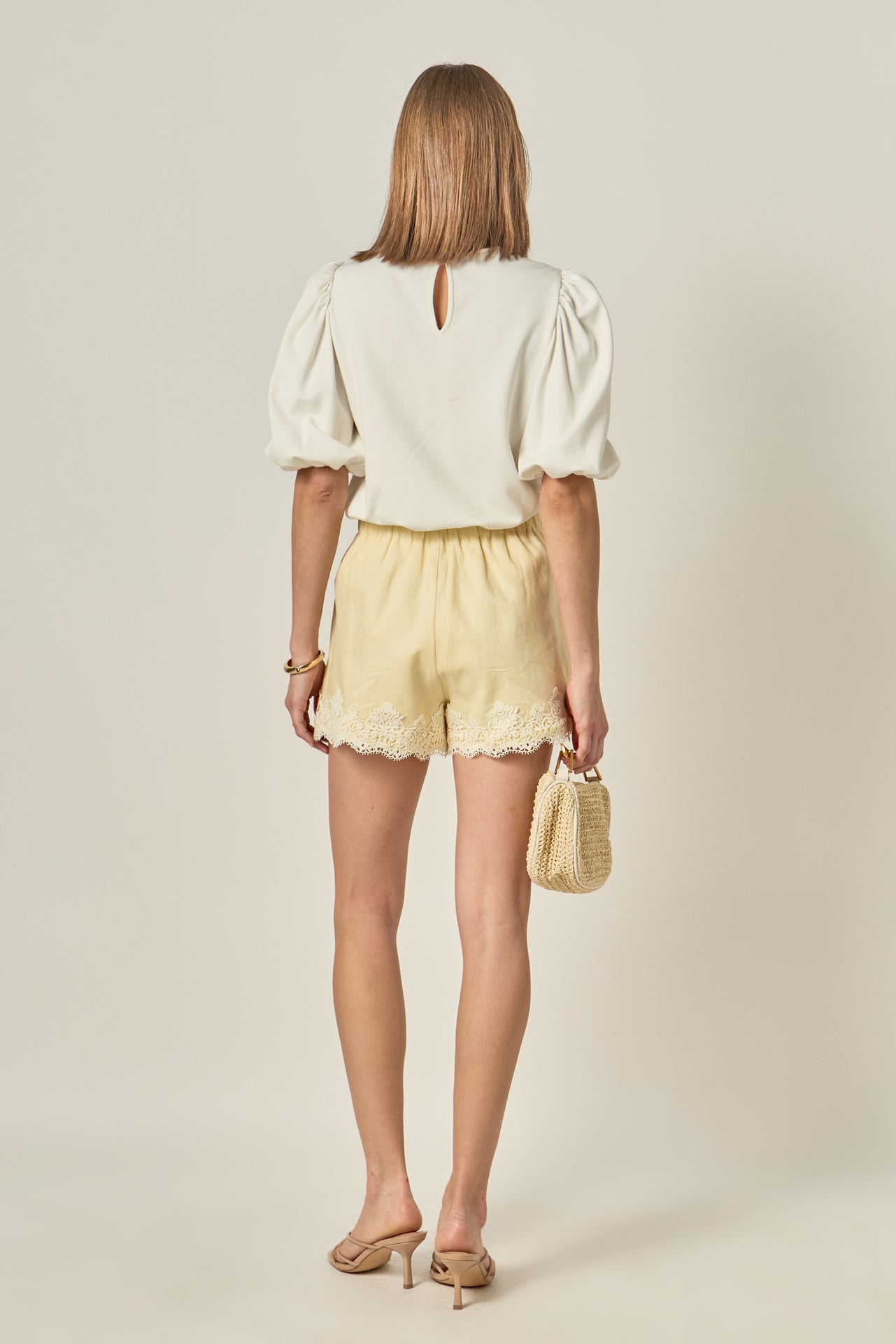 ENGLISH FACTORY - Ponte Puff Sleeve Top - TOPS available at Objectrare