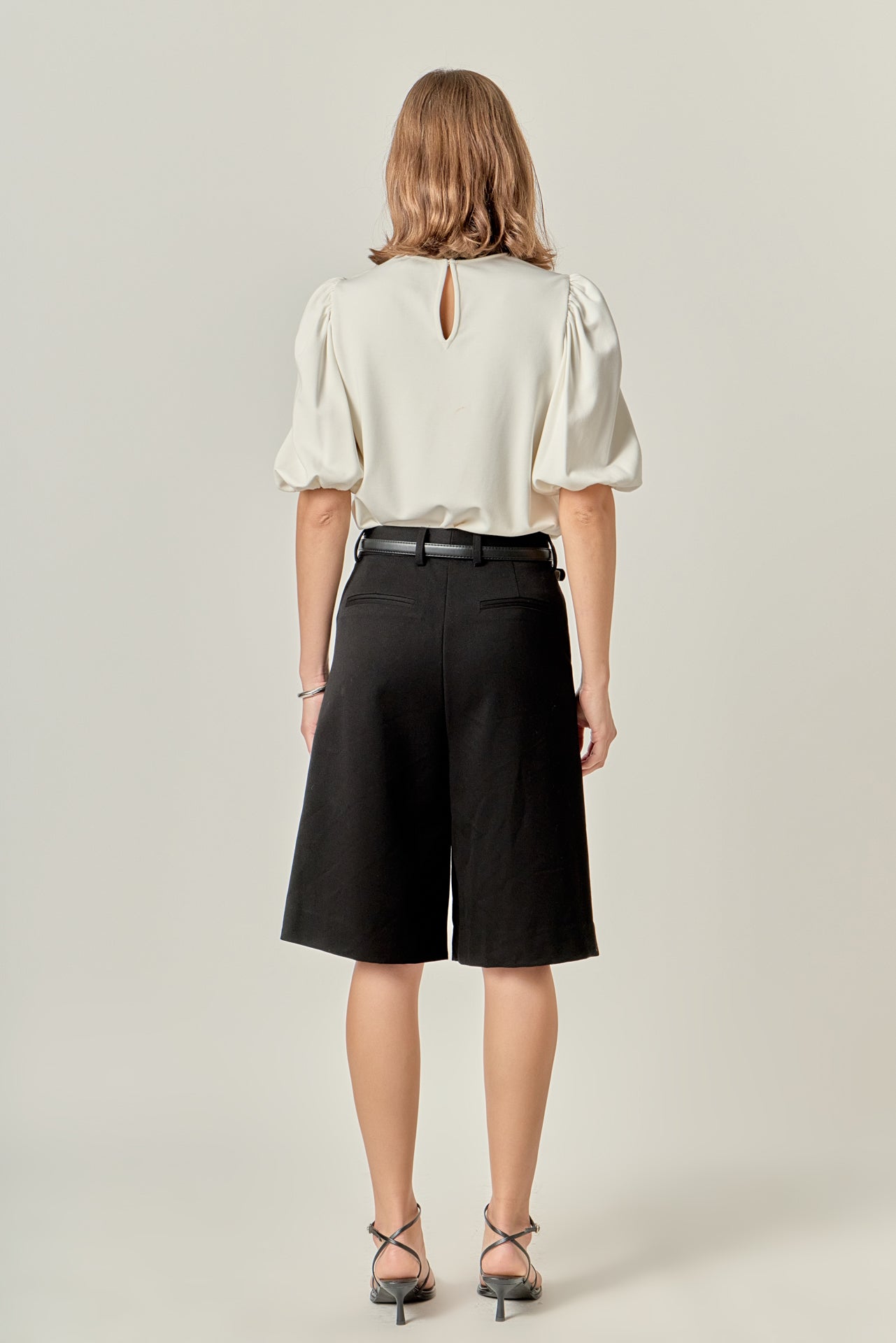 ENGLISH FACTORY - Ponte Puff Sleeve Top - TOPS available at Objectrare