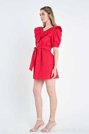 ENGLISH FACTORY - Smocked Ruffled Mini Dress - DRESSES available at Objectrare