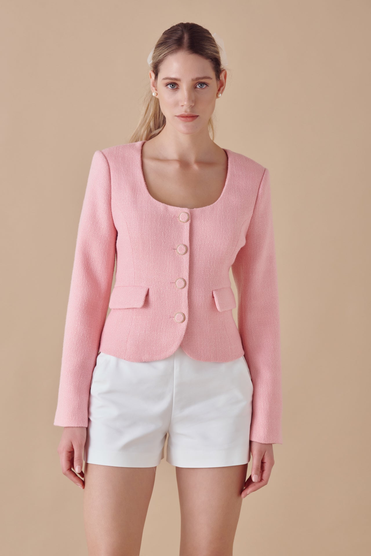 ENDLESS ROSE - Tweed Jacket - JACKETS available at Objectrare