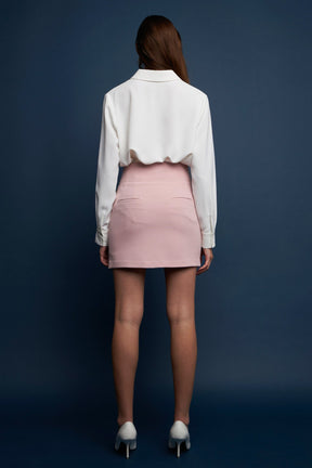 ENDLESS ROSE - High Waist Mini Skirt - SKIRTS available at Objectrare