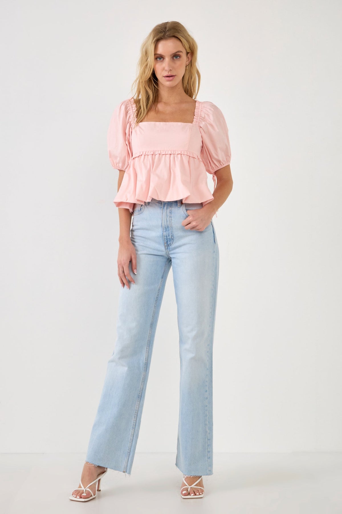 ENDLESS ROSE - Blouson Baby Doll Top - TOPS available at Objectrare