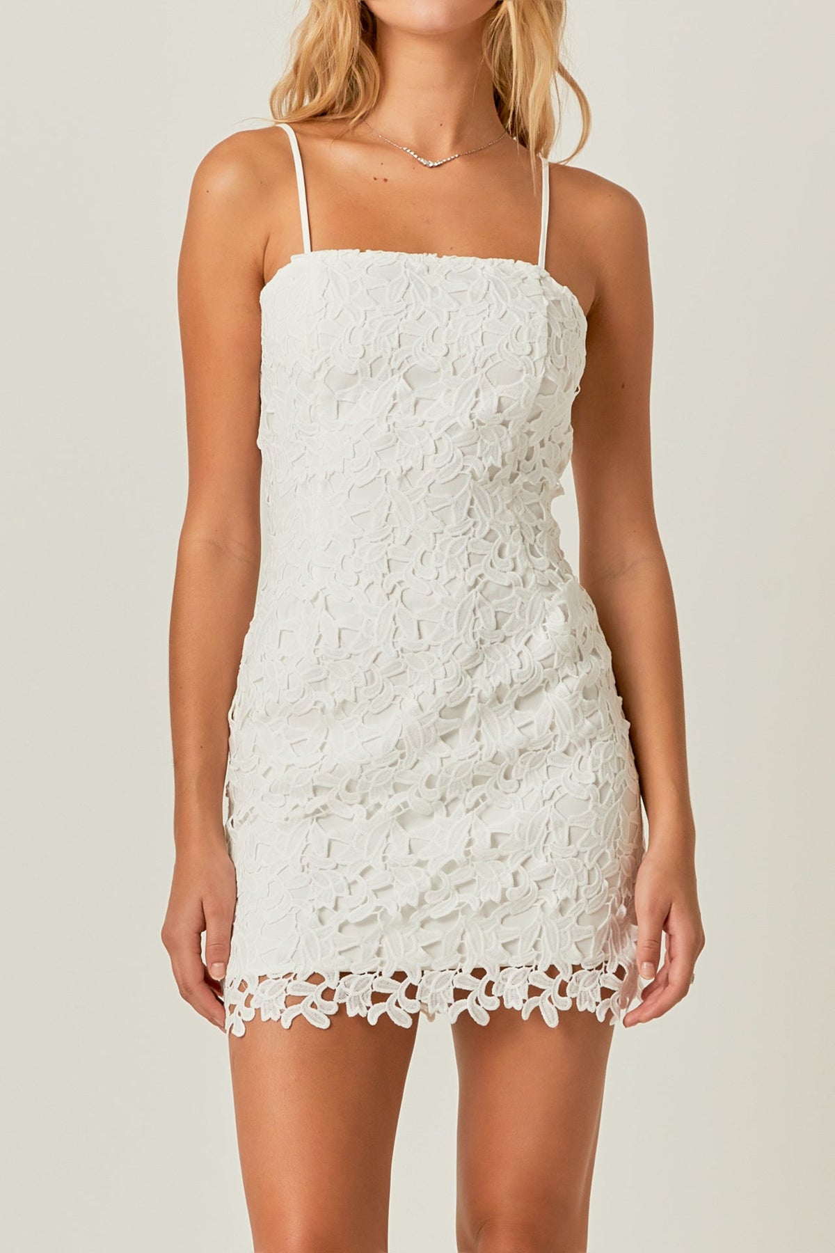 ENDLESS ROSE - Crochet Lace Bodycon Mini - DRESSES available at Objectrare