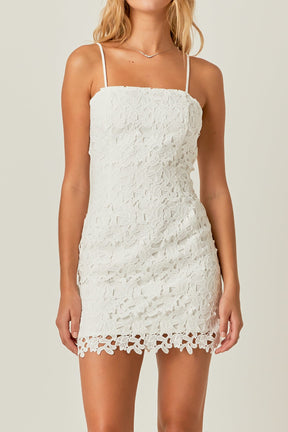 ENDLESS ROSE - Crochet Lace Bodycon Mini - DRESSES available at Objectrare