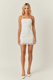 ENDLESS ROSE - Crochet Lace Bodycon Mini - DRESSES available at Objectrare