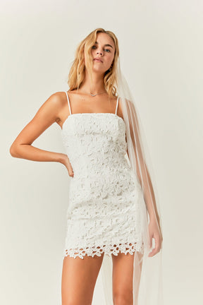 ENDLESS ROSE - Endless Rose - Crochet Lace Bodycon Mini Dress - DRESSES available at Objectrare