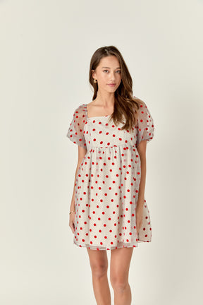 ENGLISH FACTORY - English Factory - Organza Polka Dot Mini Dress - DRESSES available at Objectrare