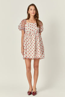 ENGLISH FACTORY - English Factory - Organza Polka Dot Mini Dress - DRESSES available at Objectrare