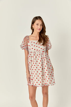 ENGLISH FACTORY - English Factory - Organza Polka Dot Mini Dress - DRESSES available at Objectrare