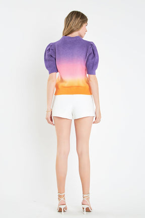 ENGLISH FACTORY - Ombre Sweater Top - TOPS available at Objectrare