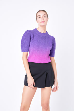 ENGLISH FACTORY - Ombre Sweater Top - TOPS available at Objectrare