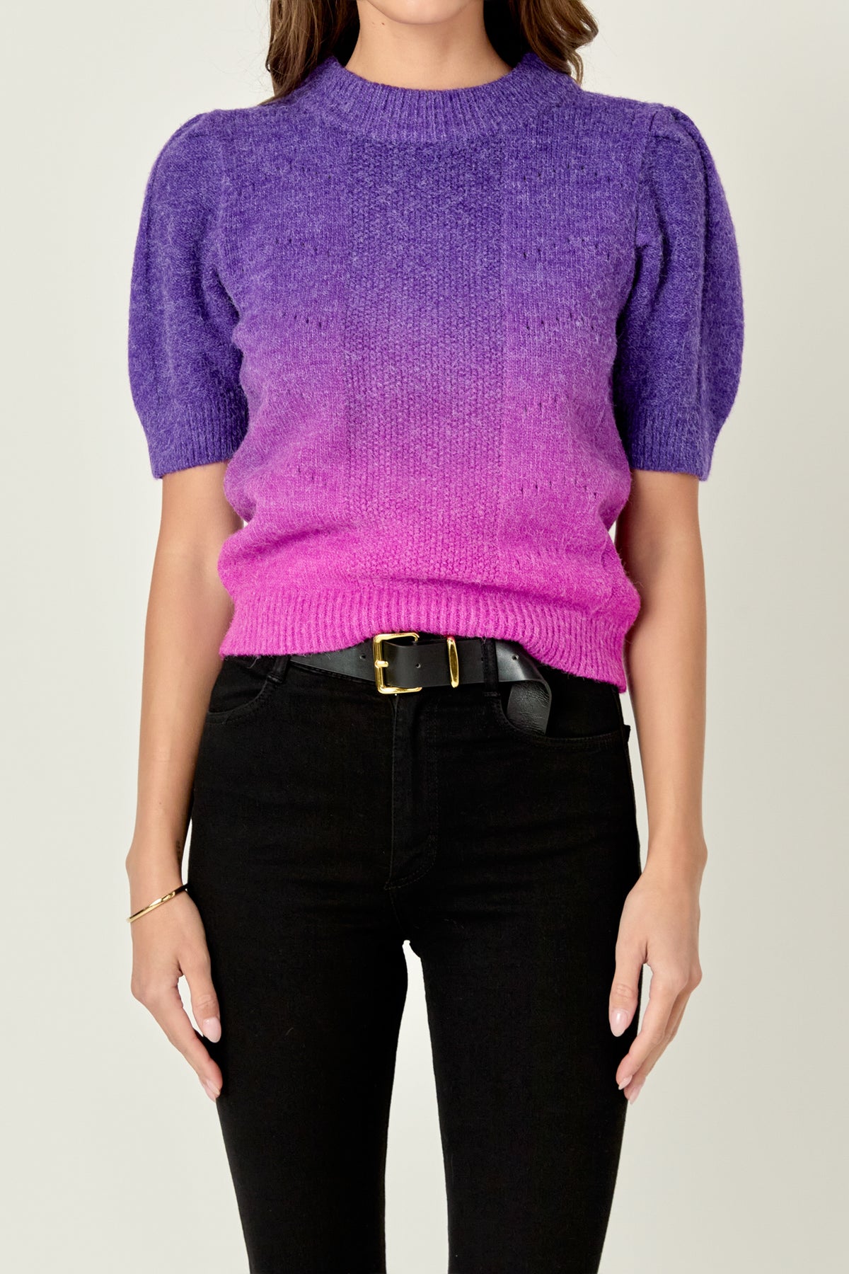 ENGLISH FACTORY - English Factory - Ombre Sweater Top - SWEATERS & KNITS available at Objectrare