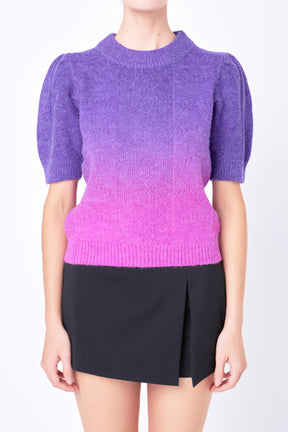 ENGLISH FACTORY - Ombre Sweater Top - TOPS available at Objectrare