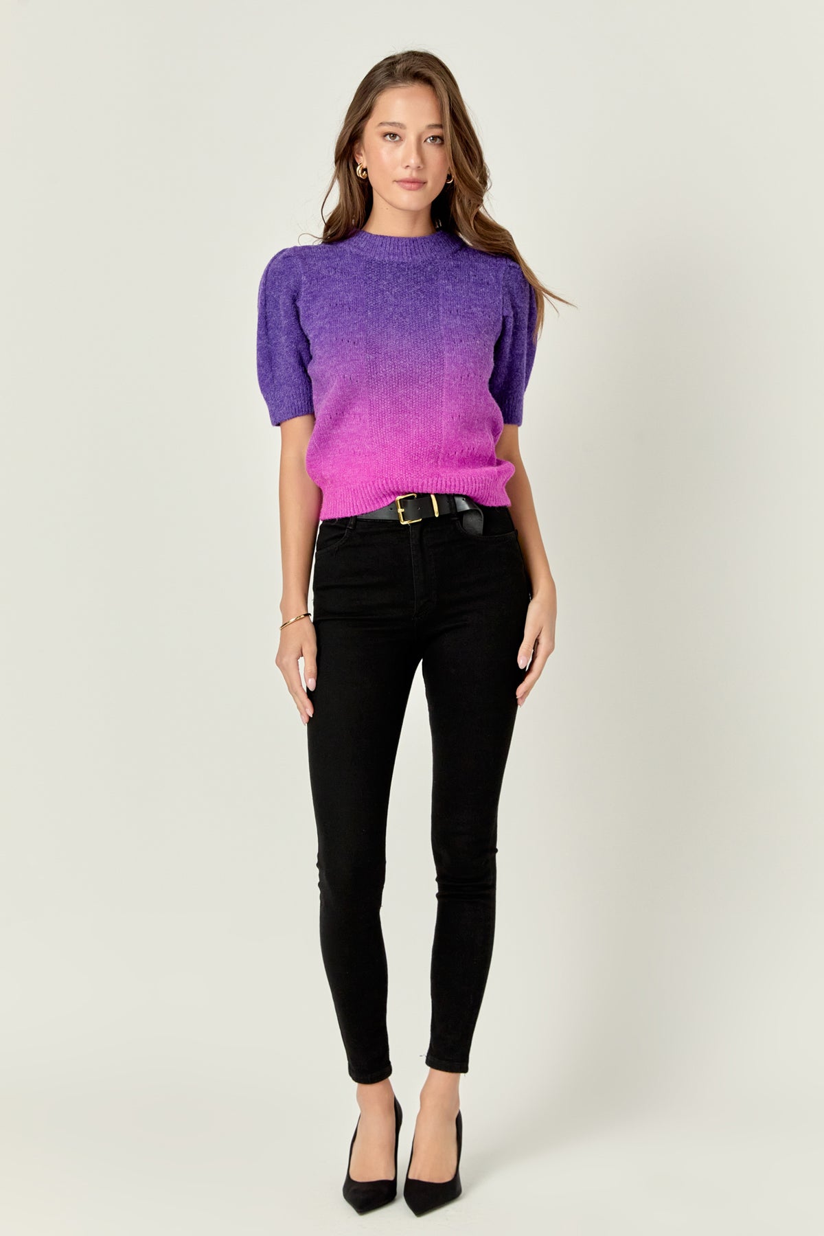 ENGLISH FACTORY - English Factory - Ombre Sweater Top - SWEATERS & KNITS available at Objectrare