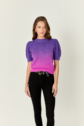 ENGLISH FACTORY - English Factory - Ombre Sweater Top - SWEATERS & KNITS available at Objectrare