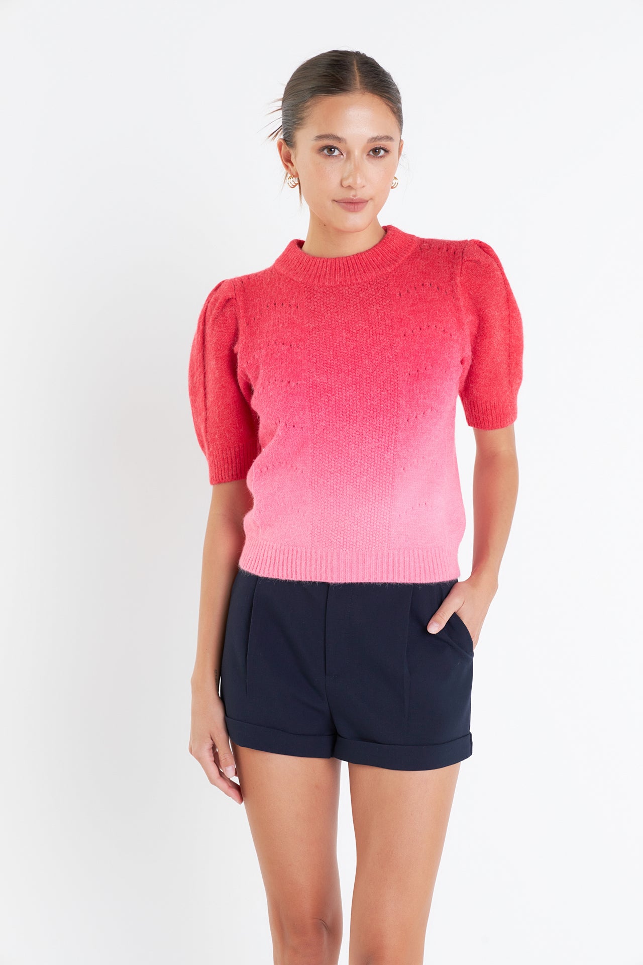 ENGLISH FACTORY - Ombre Sweater Top - TOPS available at Objectrare