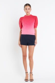 ENGLISH FACTORY - Ombre Sweater Top - TOPS available at Objectrare