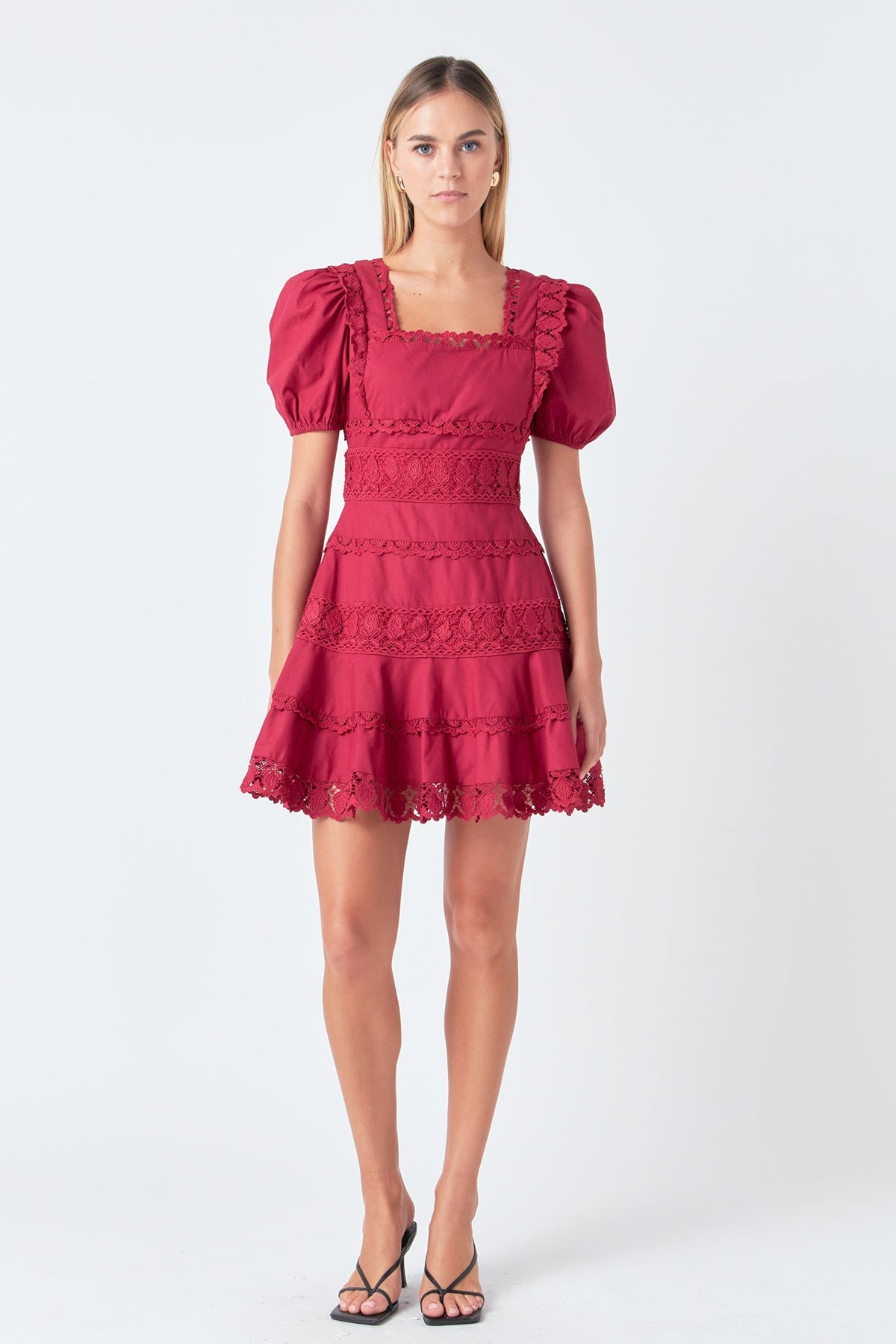 ENDLESS ROSE - Endless Rose - Lace Fit-and-Flare Mini Dress - DRESSES available at Objectrare