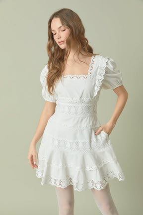 ENDLESS ROSE - Endless Rose - Lace Fit-and-Flare Mini Dress - DRESSES available at Objectrare